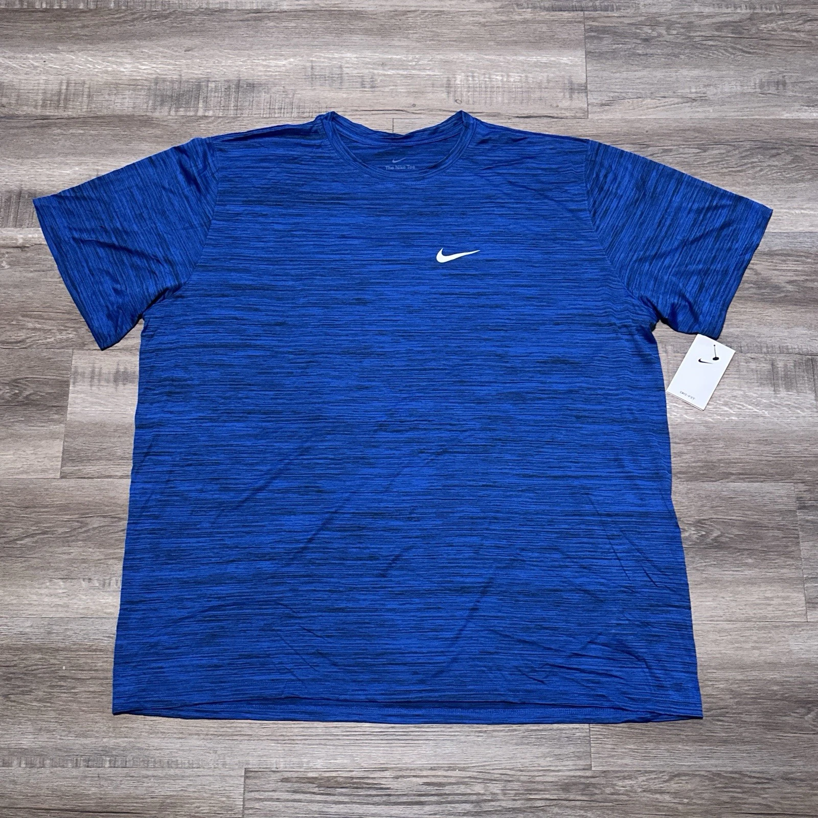 Nike Velocity Legend SS Tee Royal Blue Dri-FIT Heathered Shirt M21793 4XLT NEW