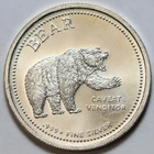 1oz Bear / Bull Silver Round - .999+ Fine - Caveat Emptor / Venditor