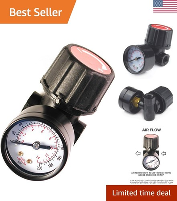 #ad Durable Air Regulator CR1401G Steel Gauge amp; Variable Pressure up to 150 PSI $20.89