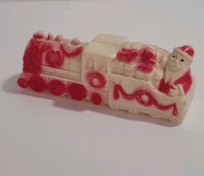 Vintage Celluloid Santa In a Train full of Presents RARE MCM READ As Is