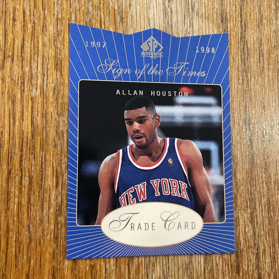 1997-98 SP Authentic Sign of the Times Allan Houston #AH TRADE CARD Unredeemed - Image 2 of 4