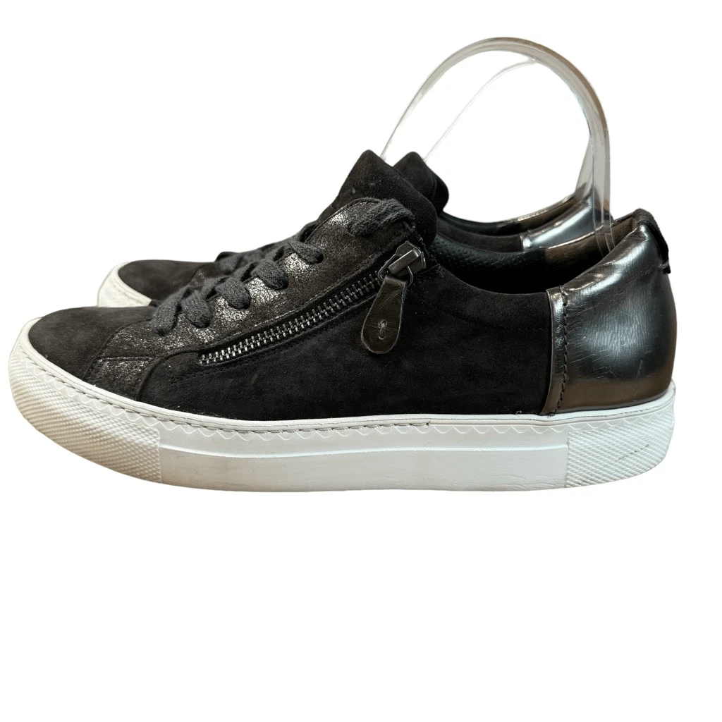 Paul Green Suede Leather Women s US 8.5 Metallic Brown Toby Sneakers Shoes