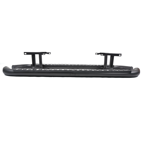Side Steps For Land Rover Defender 110 Tubular All Black Fire & Ice Style 2003+ - Picture 7 of 18