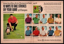 1967 Billy Casper U.S. Open Champ Munsingwear Golf Shirts 2-Page Print Ad