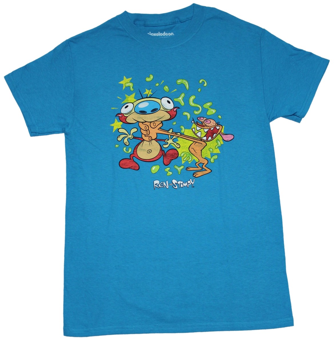 Ren & Stimpy New Adult T-Shirt - Distressed Ren Choking Stimpy | eBay