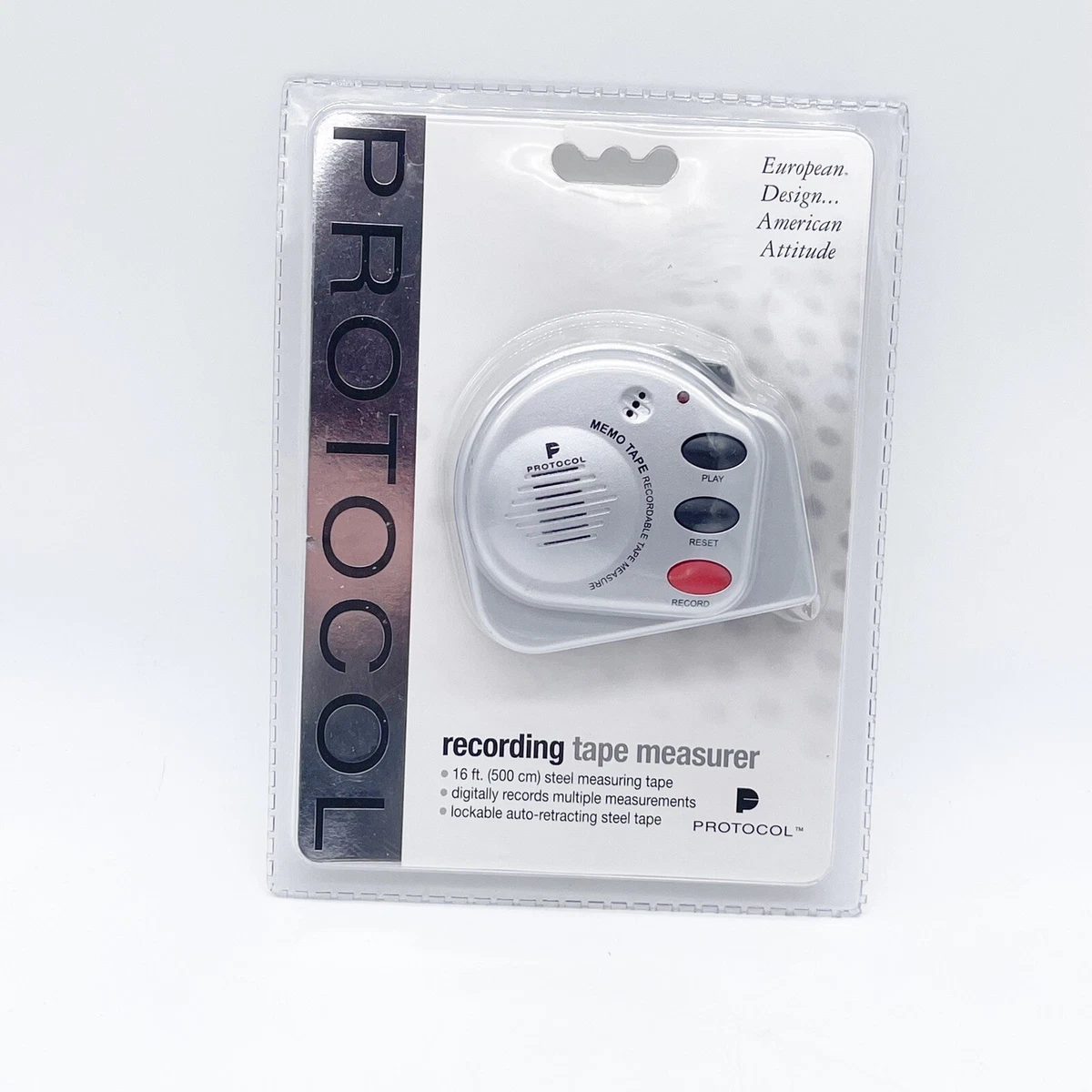 Protocol VOICE RECORDING TAPE MEASURE 16 Feet Digital Recording
