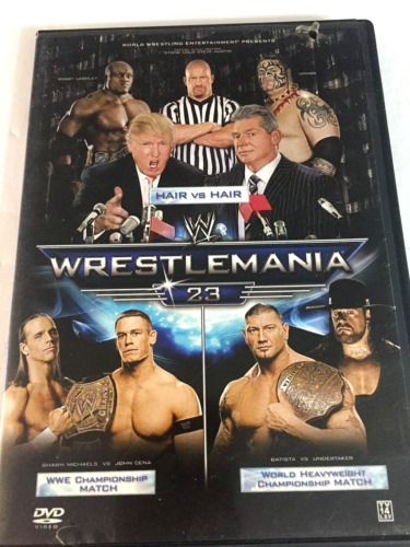 Wrestlemania 23 DVD Hair vs Hair Donald Trump Ships Free Same Day With Tracking