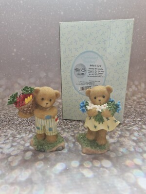 Cherished Teddies Gemüse zum Essen & Blumen so süß - Jimmy & Akaila 4010127