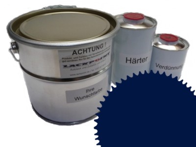 5 Liter Set 2K Automotive Paint Ral 5003 Sapphire Blue Acrylic Shiny Lackpoint