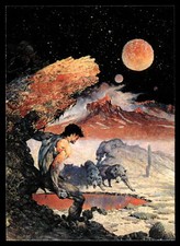 Frank Frazetta Fantasy Art Exotic Pin Up Card 73 Wolfmoon New World Wolves