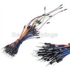 65Pcs Male to Male Solderless Flexible Breadboard Jumper Cable Wires For Arduino