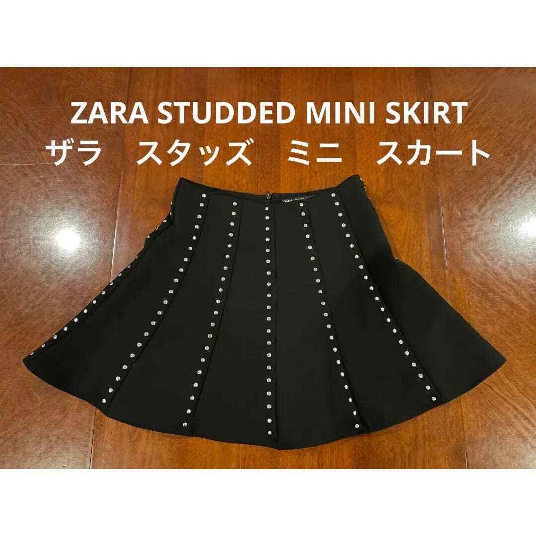 ZARA studded mini skirt black 9878/072 | eBay ZARA studded mini skirt black 9878/072 | eBay