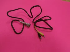 B&K DYNASCAN 2501F MIC CONNECTOR TO 2 MINI ALLIGATOR CLIPS TEST LEAD,NOS