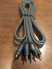 RGB HD VIDEO PREMIUM COMPONENT CABLE (HDTV +BLUERAY) 6' ft EUC