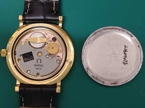 OMEGA Rzadki Old Quartz Cal.1330 Constellation YGP Złota tarcza 34mm Zegarek męski - Zdjęcie 6 z 6