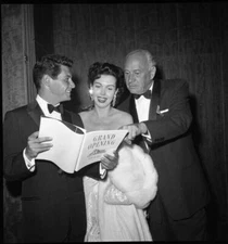 Ann Miller Eddie Fisher 1950's Hollywood Original 2.25 x 2.25 Camera Negative