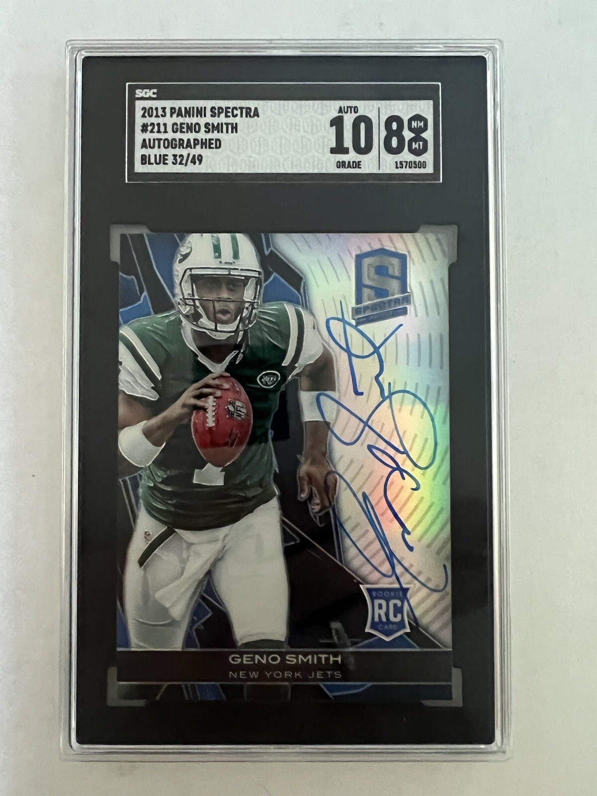 Geno Smith Panini Spectra #211 Spectra Blue