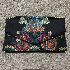 Steve Madden Clutch Purse With Flower Fabric Design