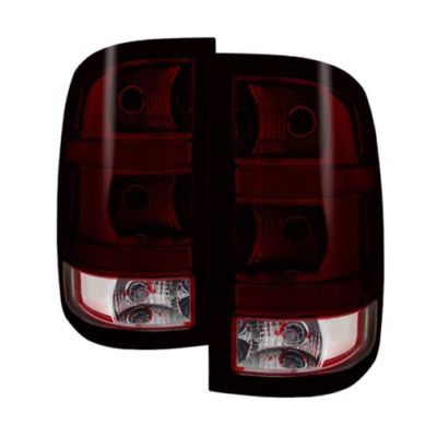 Xtune 9032011 Factory Style Red Smoke Tail Light for 2007-13 GMC Sierra 1500