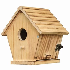 Bird House,Outdoor Bluebird House for Outside Clearance,Wooden Birdhouse Finc...
