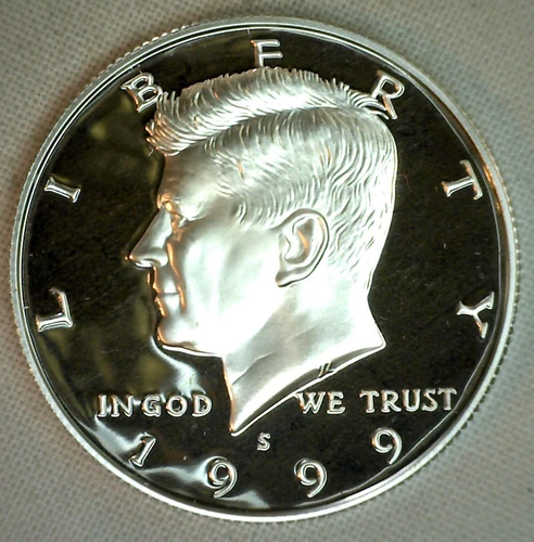 1999 S Proof SILVER Kennedy Half Dollar Coin 50 Cent JFK from US Mint Proof Set