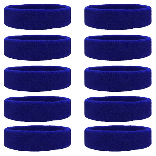 10 UPick TERRY SWEATBAND Cotton Headbands Absorbent Workout Quality Sport BANDS - Picture 7 of 12