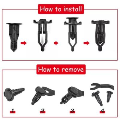 Axa Products 25-Pack Push-Type Retainer Clips For Toyota Bumper Cover 52161-02020