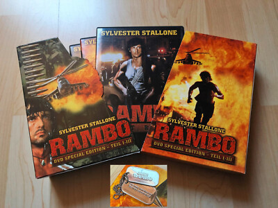RAMBO 1-3 | Kinowelt Special Edition + Erkennungsmarke | 3 DVDs | inkl. Versand