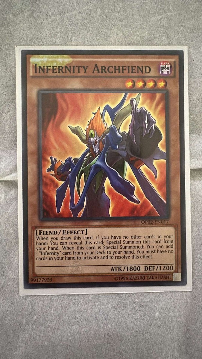 yugioh infernity cards Yugioh Misprint Infernity Archfiend Inkblot OP02-EN017 NM