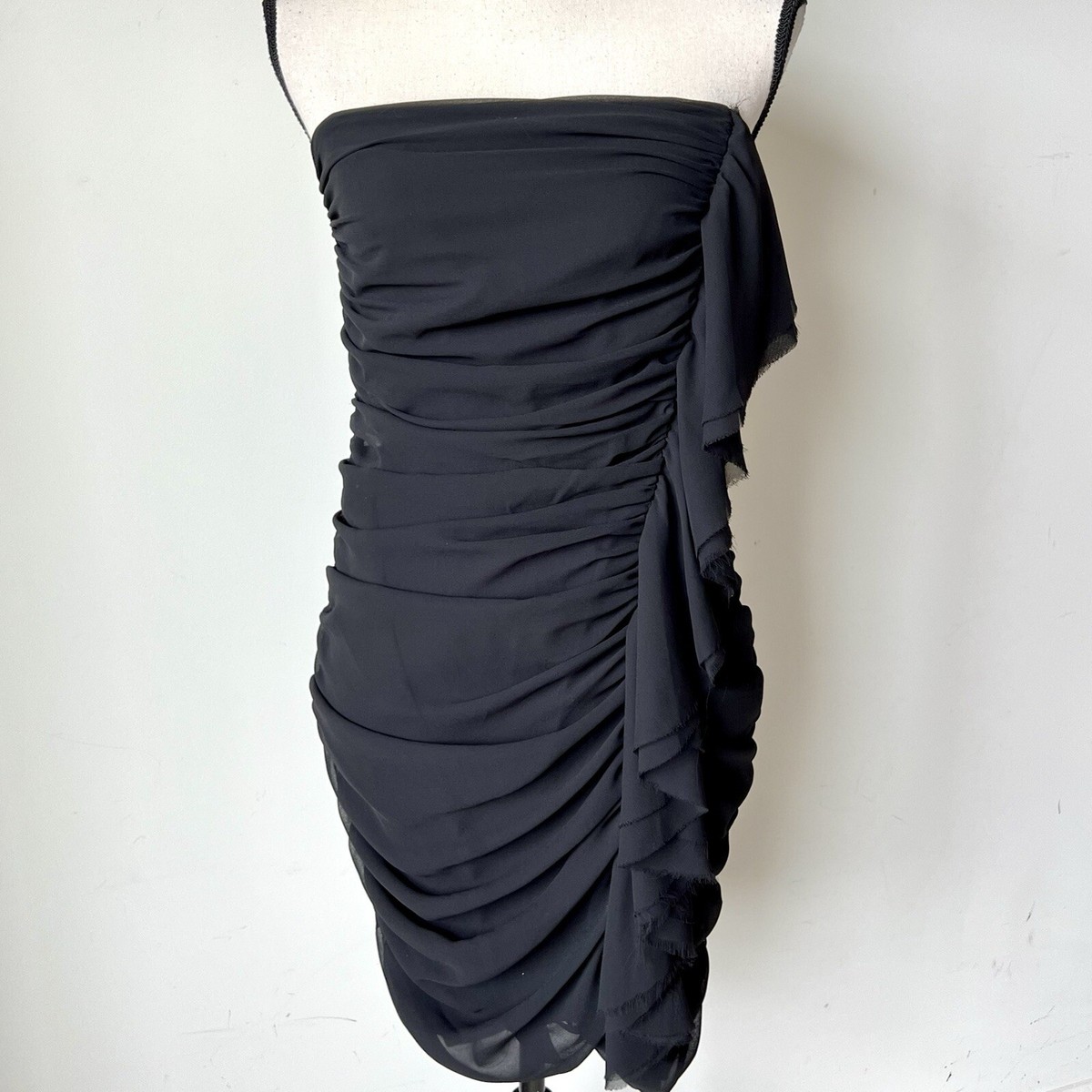 white christmas dresses Roselani Black Strapless Mini Dress - US 6 main image 1