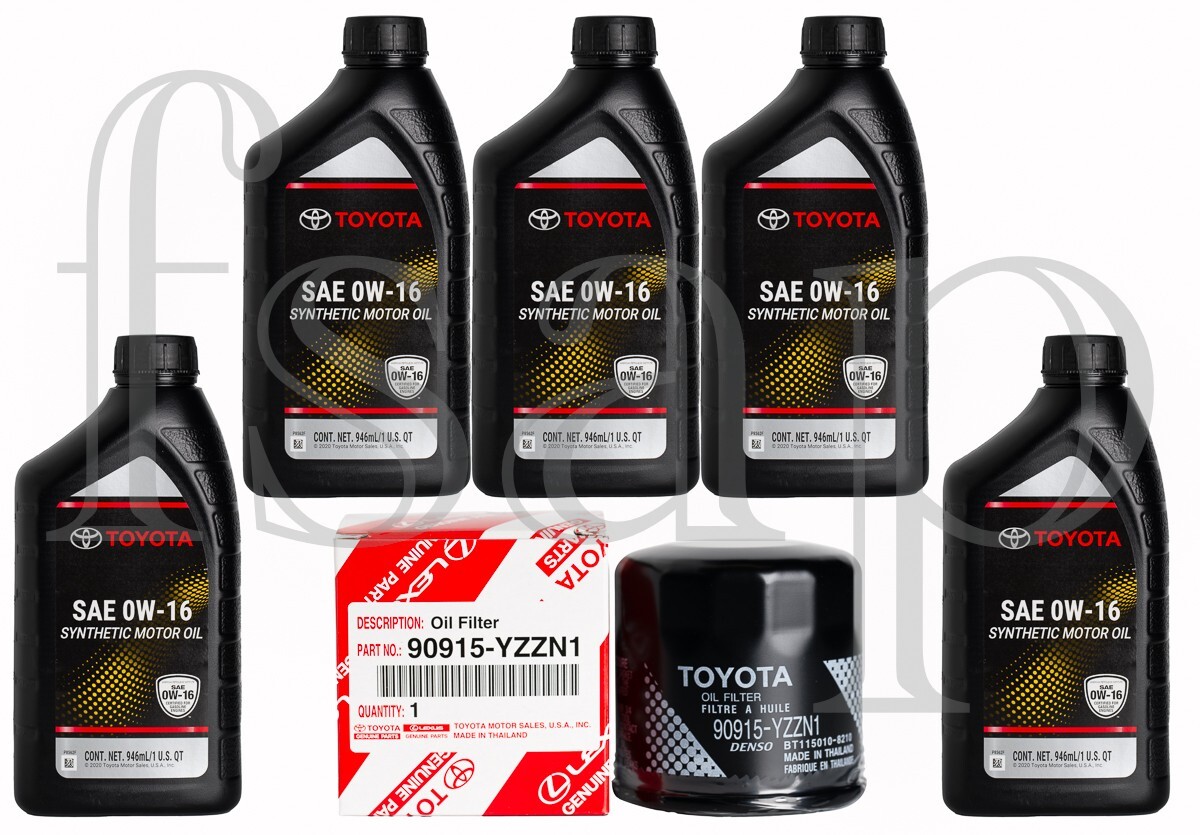 Genuine Toyota oil change kit for 2021-2023 Toyota Sienna