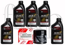 Genuine Toyota oil change kit for 2019-2023 Toyota RAV4 2.5L engine oil 0w16