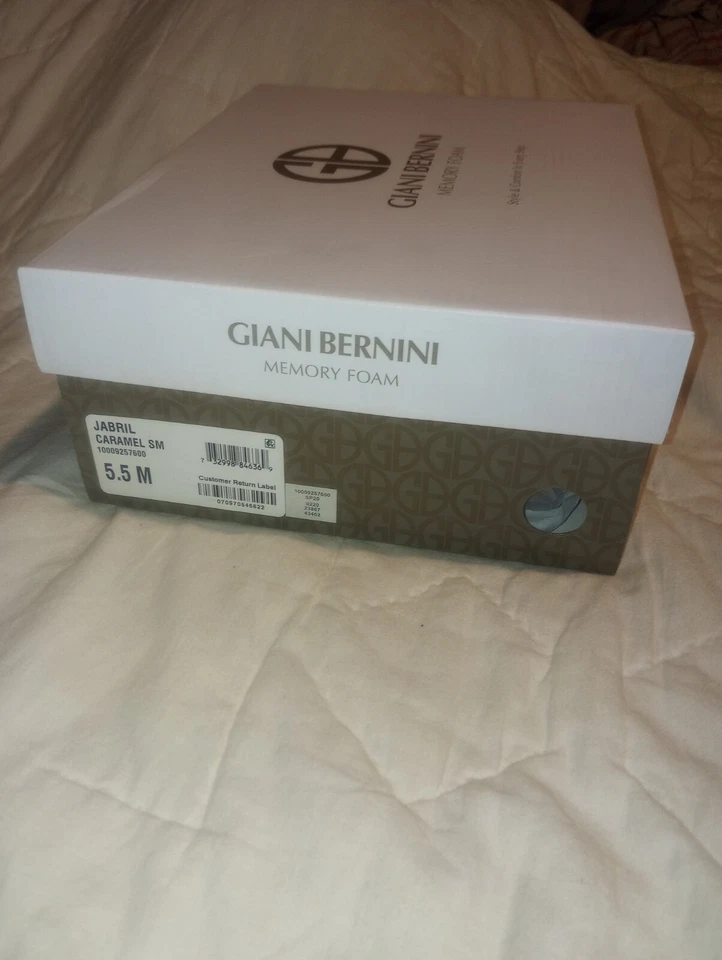 Giani Bernini Jabril Memory Foam Shooties, Brown 5.5 New In Box - Image 3 of 4