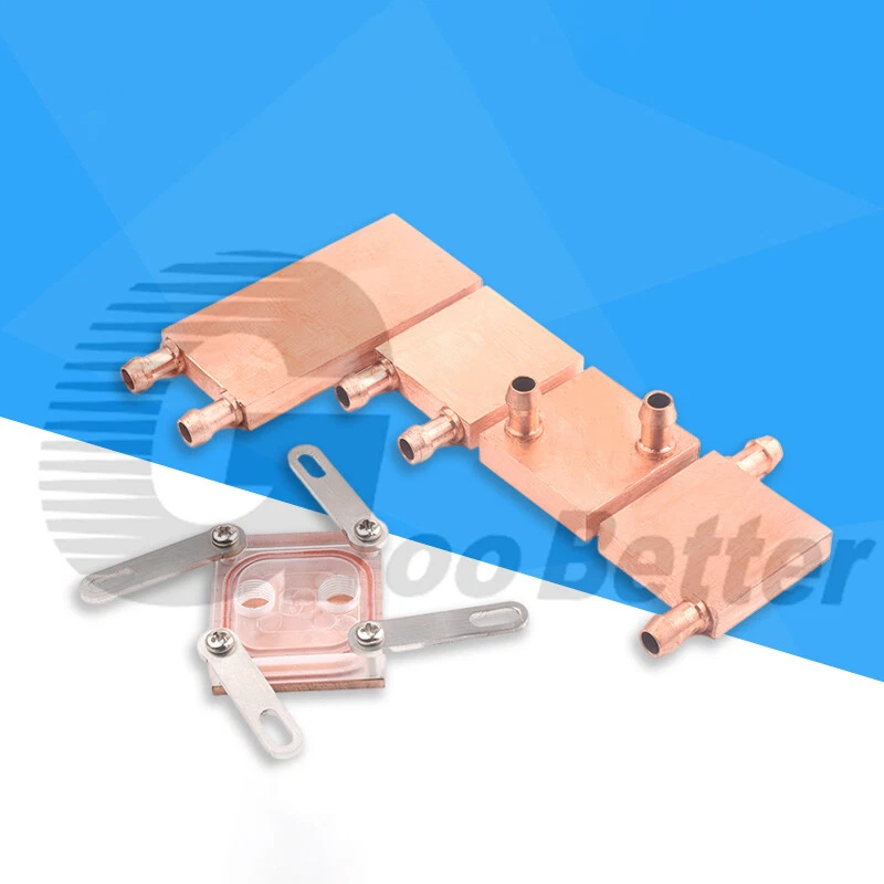 Copper Water Cooling Block For PC CPU GPU Liquid Water Cooler Heat Sink System - Image 2 of 4
