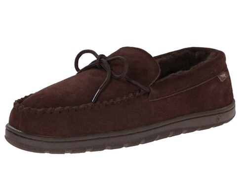 NEW LAMO men\'s grayson leather moccasin in chocolate Lamo Grayson Men main image 4