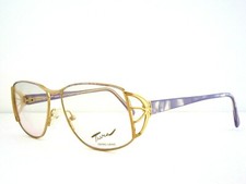 TURA Mod. 701 Women's Lavender / Gold Metal Eyeglass Frames Made in France NOS