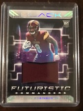 2022 Panini Black Brian Robinson Jr. Rookie Jersey Patch #/99 Futuristic SP RC