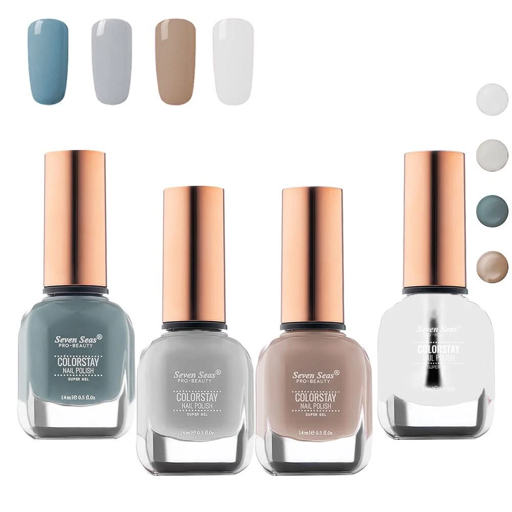 Seven Seas Color stay Nail Polish Long Lasting Matte Combo Pack of 4