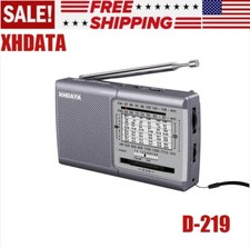 XHDATA D219 Portable AM FM Shortwave Radio Battery Operated Small Great Receiver