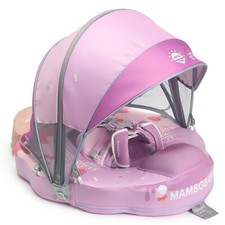 HECCEI Mambobaby Float with Canopy Baby Pool Swim Float for infant Swimming