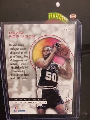 1995-96 Skybox E-XL - #75 David Robinson | eBay