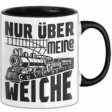 Eisenbahner Tasse Geschenk Nur Über Meine Weiche Modell-Eisenbahner Eisenbahnfah