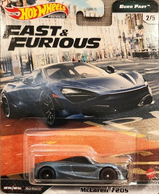Hot Wheels Premium # FAST & FURIOUS ( EURO FAST ) MCLAREN 720S GREY 2/5.