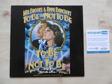 Mel Brooks & Anne Bancroft Original Autogramme signed LP-Cover To Be Vinyl ACOA