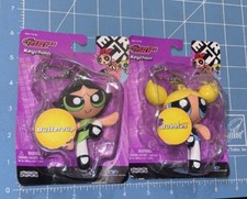 2 Trendmasters Cartoon Network Powerpuff Girls Keychain Buttercup  Bubbles NIDP