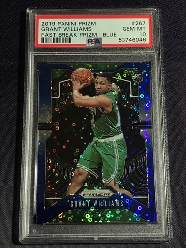 2019 Panini Prizm Basketball Prizm Blue Grant Williams #267 PSA 9