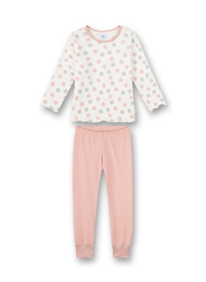 %% NEU Sanetta Mädchen langer Schlafanzug  2-tlg rosa Gr. 92-140 %%