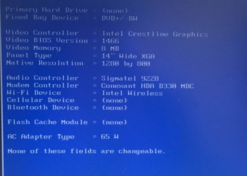 Dell Inspiron 1420 14" Laptop Core 2 Duo 2GB RAM Boot/BIOS No HDD No OS H2662 - Image 4 of 4