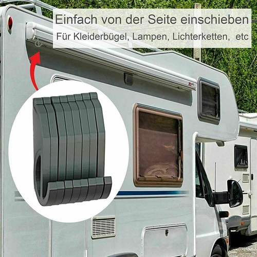 8x HAKEN Öse klein für MARKISEN Fiamma Thule Omnistor Kederschiene 7mm