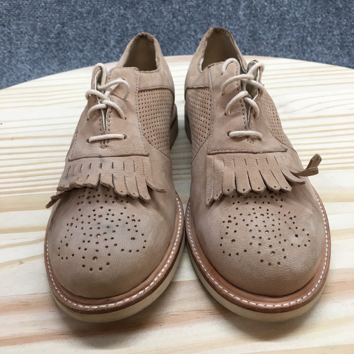 UGG Shoes Womens 5.5 Bernett Dress Kiltie Lace Up Oxford 1004305 Brown Leather View 4